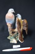 Pair of Beswick Turtle Doves