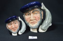 Two Royal Doulton Character Jugs - Captain Ahab