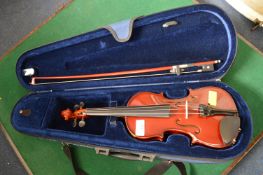 Quarter Size Violin with Case and Bow