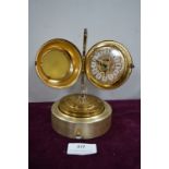Brass Globe Musical Alarm Clock