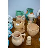 Sylvac and Crown Ducal Jugs, Vases, etc.