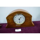 Edwardian 8 Day Inlaid Mahogany Mantel Clock