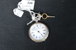 Ladies Silver Pocket Watch - London 1884
