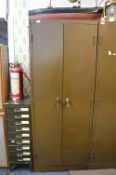 Two Door Metal Office Cupboard 195x75cm