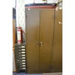 Two Door Metal Office Cupboard 195x75cm