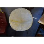 1960's Metal Framed Woven Basket Chair