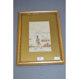 Framed Victorian Watercolour - Its a Long Way to Tipperary
