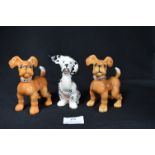 Three Beswick Puppies