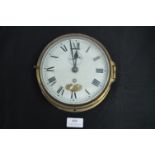 Brass Cased Ships Clock - B. Cook & Son Instrument Makers, Hull