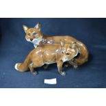 German Figure of Two Foxes