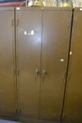 Two Door Metal Office Cupboard 195x75cm