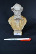 Small Salt Glazed Bust of Charles Dickens