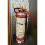 Vintage Waterloo Fire Extinguisher 1964