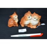 Three Beswick Kittens