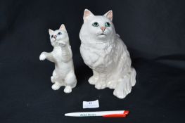 Two Beswick Cats