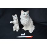 Two Beswick Cats