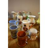 Nine Crown Devon and Other Musical Beer Tankards and Jugs