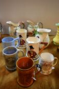 Nine Crown Devon and Other Musical Beer Tankards and Jugs