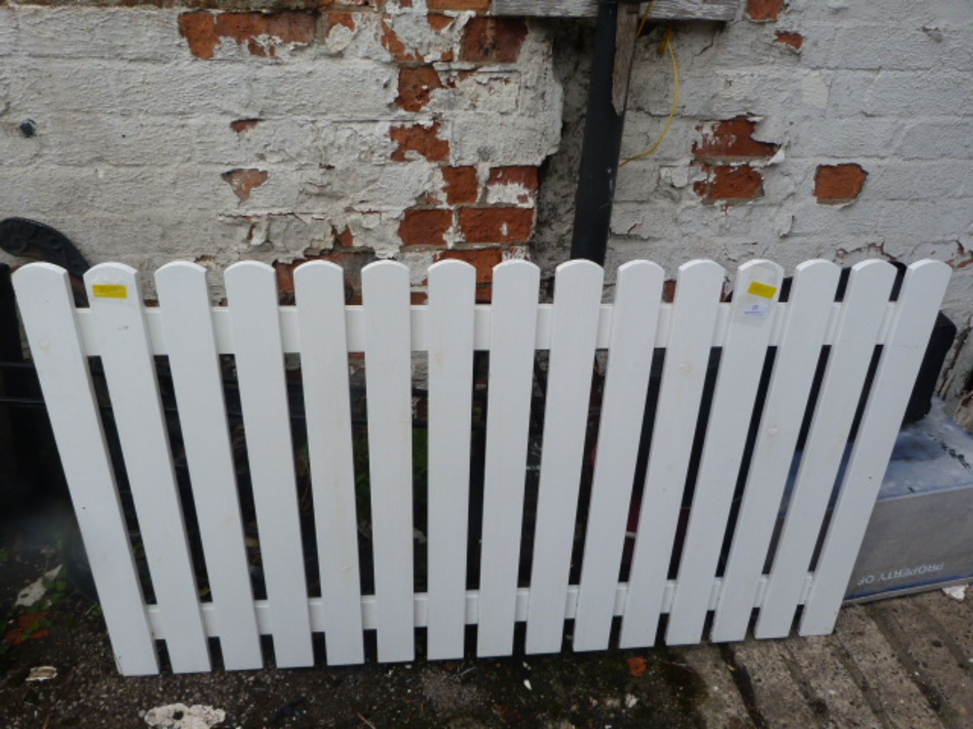 Small Section of White Fencing