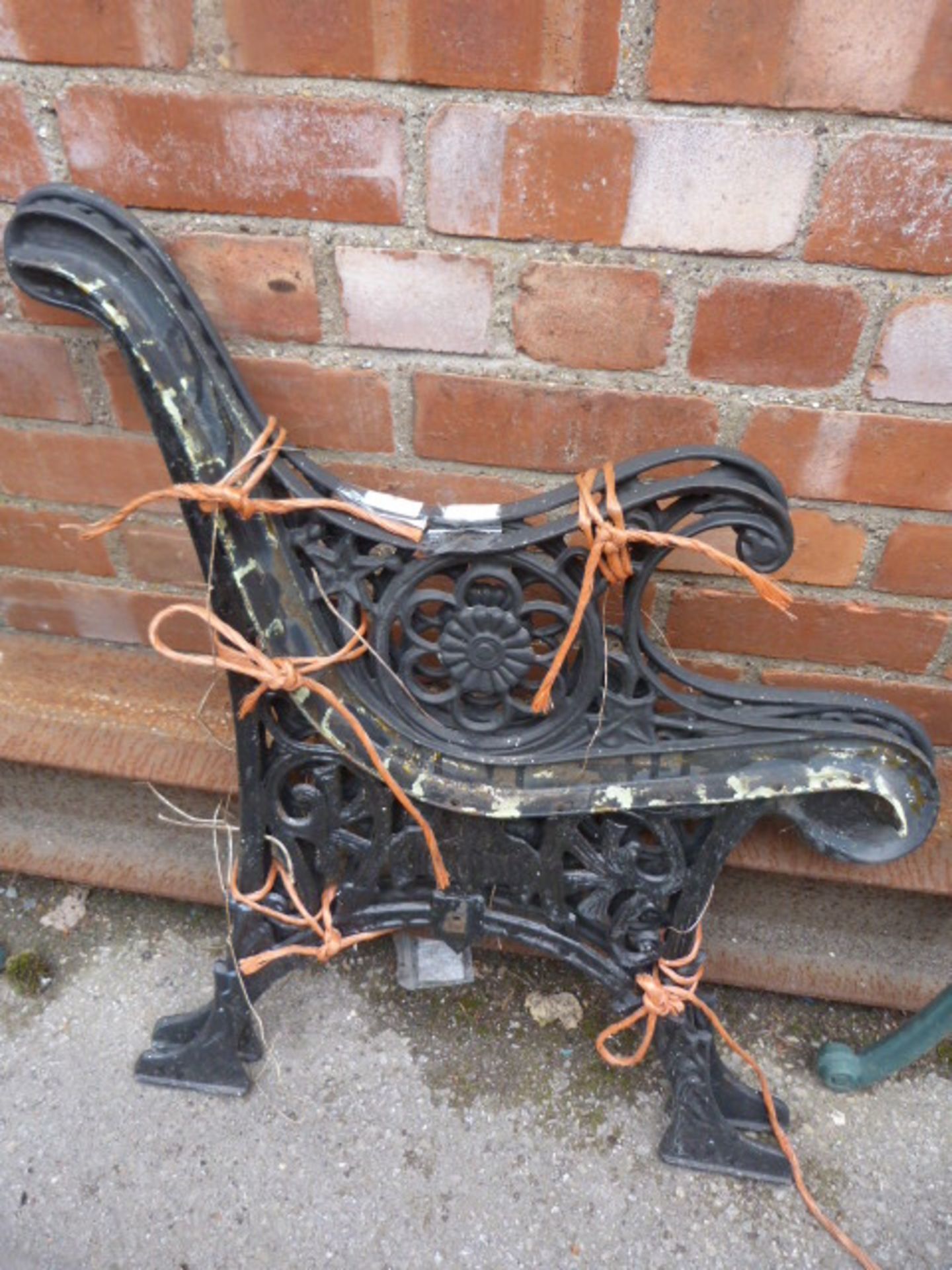 Pair of Cast Iron Bench Ends