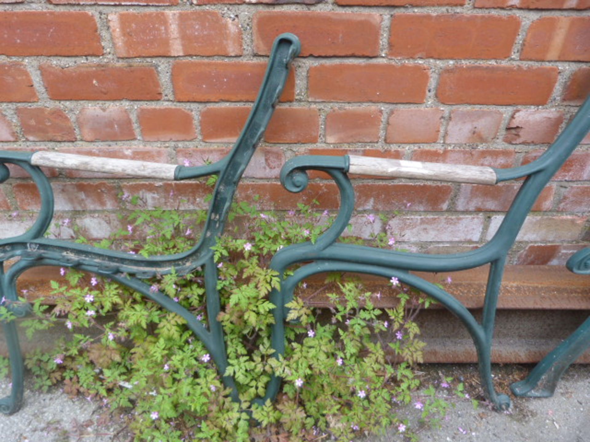 Pair of Cast Iron Bench Ends