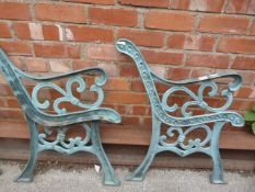 Pair of Cast Iron Bench Ends