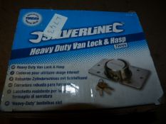 Silverline Heavy Duty Van Lock and Harsp