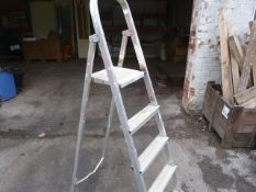 Four Tread Aluminium Steps