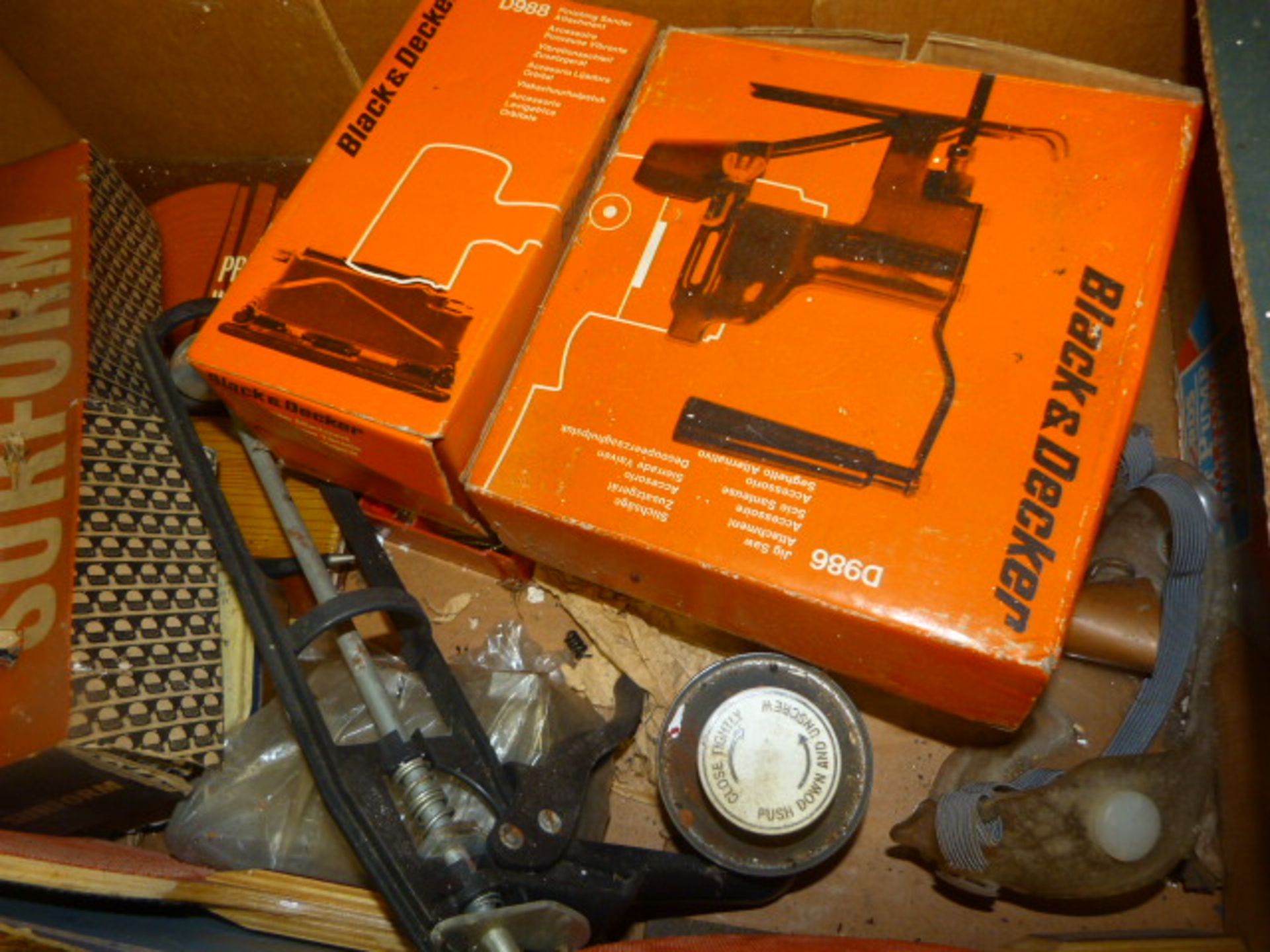 Black & Decker Jig Saw, Sanding Attachment, etc.