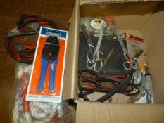 Tow Rope, Ratchet Crimpers, Jump Leads, etc.
