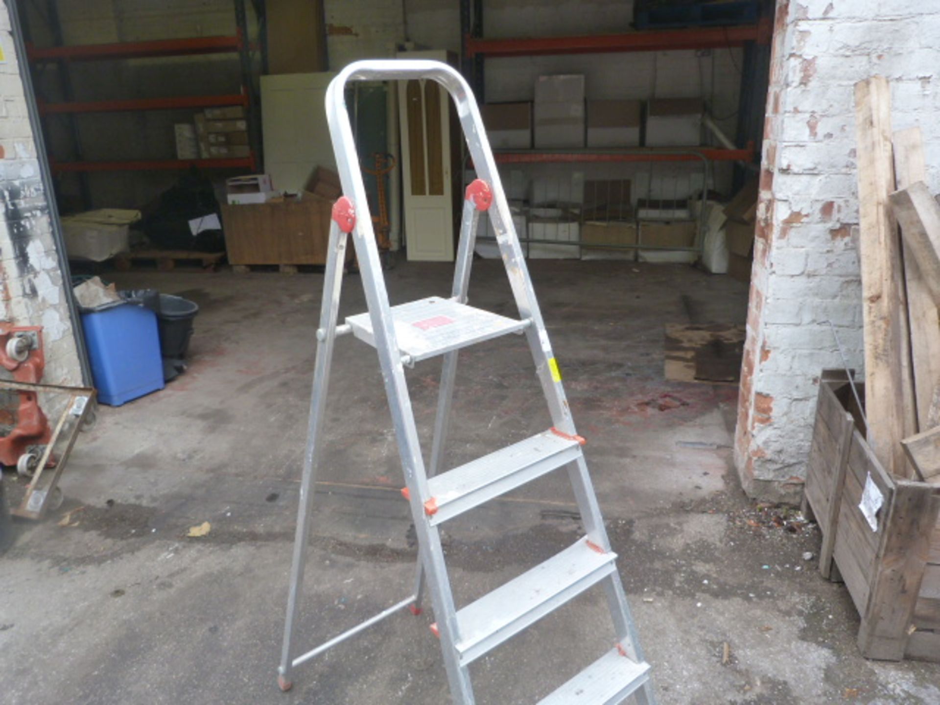 Four Tread Aluminium Steps