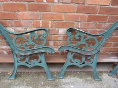 Pair of Cast Iron Bench Ends