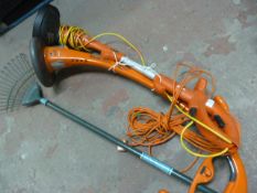 Flymo Multitrim Reflex 2 Strimmer and a Rake