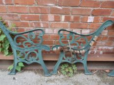 Pair of Cast Iron Bench Ends