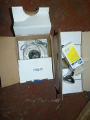 Box of Nulec Lamps and a Security Camera