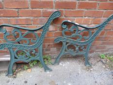 Pair of Cast Iron Bench Ends