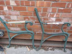 Pair of Cast Iron Bench Ends