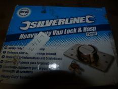 Silverline Heavy Duty Van Lock and Harsp