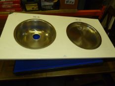 *Small Stainless Steel Sink with Drainer