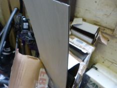 *Five Boxes of White Laminate Flooring