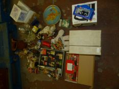 Mixed Lot including Kettle, Toys, Models, Glass Paperweights etc