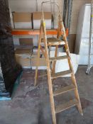 Four Tread Wooden Decorating Steps