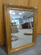Gilt Framed Mirror ~69x53cm