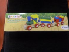 *Toytopia Wooden Stacking Train