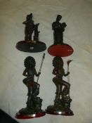 Four Juliana Collection Native American Figurines