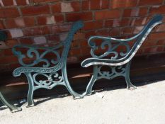 Pair of Cast Iron Bench Ends