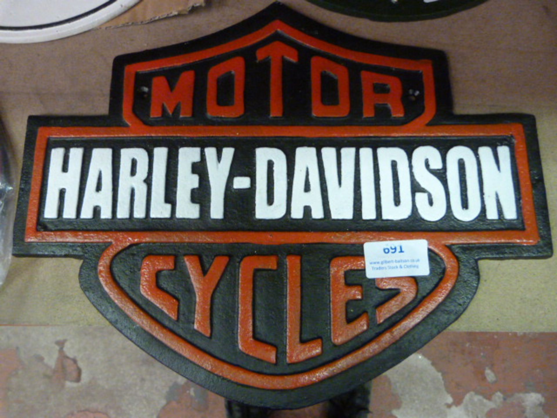 *Reproduction Metal Harley Davidson Sign