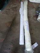 10m Roll of Scuba Ivory & Roll of White Fabric