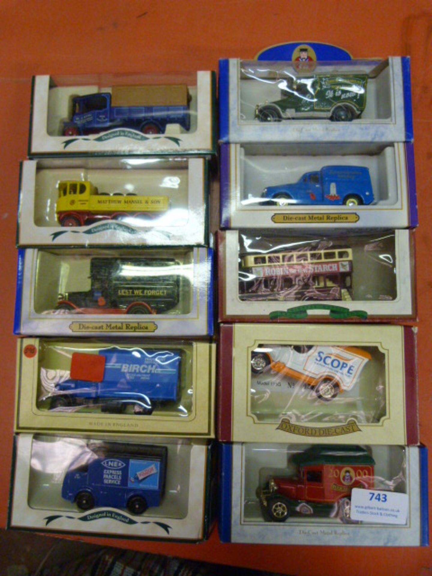 Ten Model Vehicles