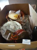 Box of Assorted Glass and China